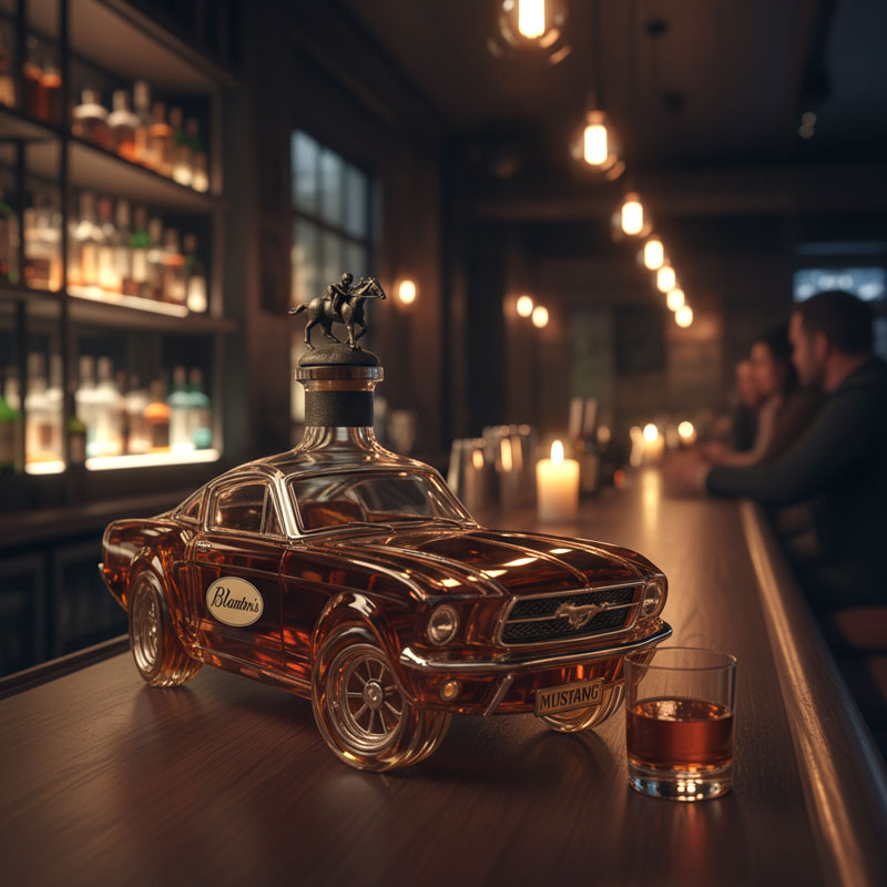 Luvikno | Mustang Bil Formet Whiskey Karaffel for Hjemmebaren