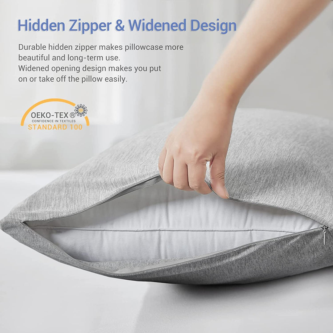 Revolusjonerende Grå Kjølepillowcase Sett av 2 – Pro Q-Max 0.4 | Luvikno
