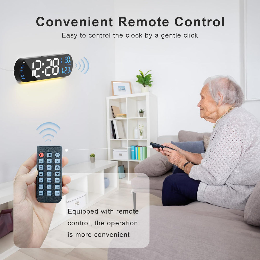 Multi Functional LED Display Clock | Luvikno