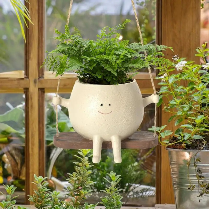 GreenOasis - Elegant Henge Plantekurv for en Ro Atmosfære Luvikno