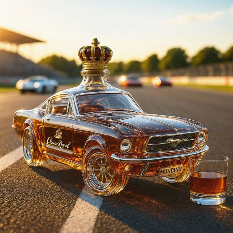 Luvikno | Mustang Bil Formet Whiskey Karaffel for Hjemmebaren