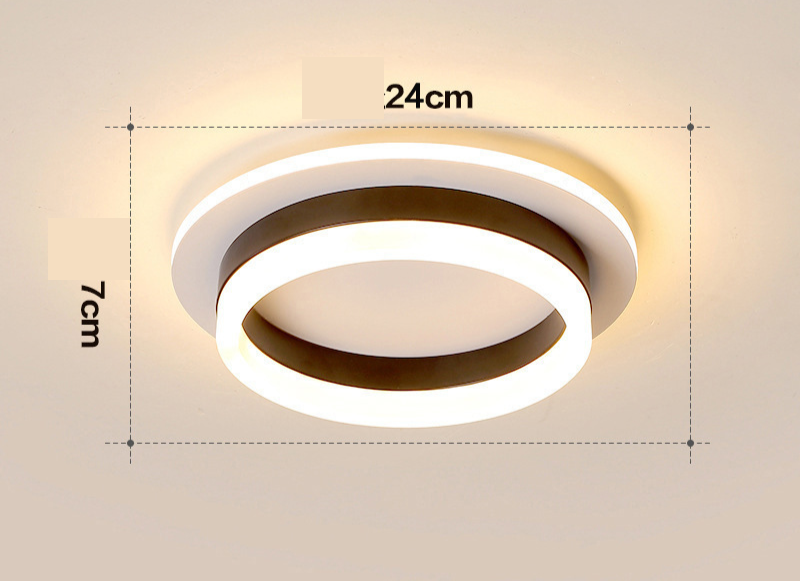 Moderne gull LED taklamper Luvikno
