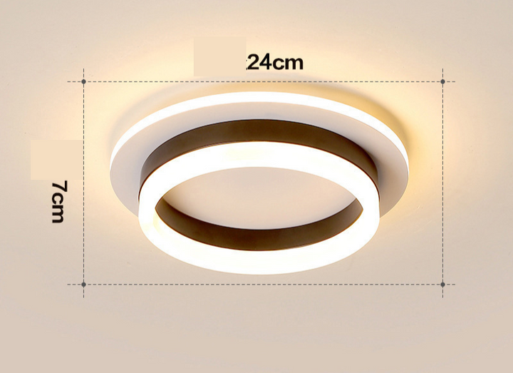 Moderne gull LED taklamper Luvikno