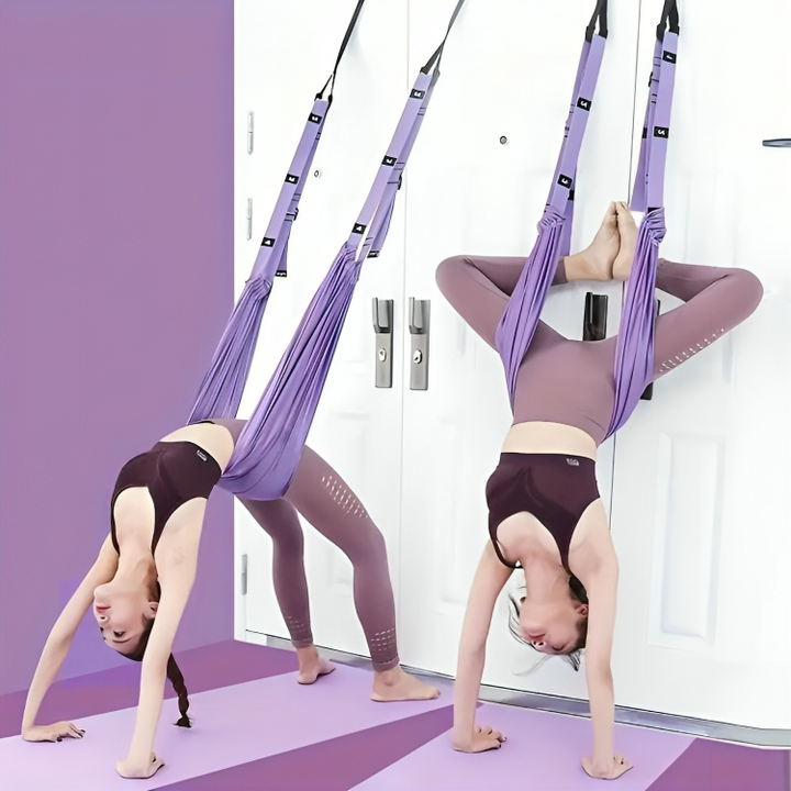 Luvikno | LuxAura AeroStretch Aerial Yoga Rope | Høy-kvalitets, fleksibel tau for opphengt yoga med optimal støtte og komfort