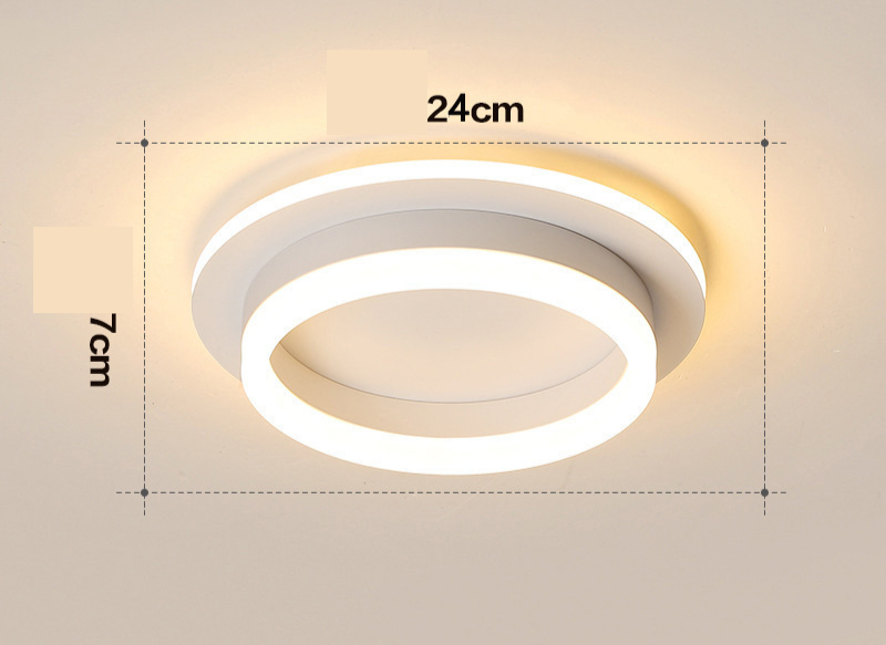 Moderne gull LED taklamper Luvikno