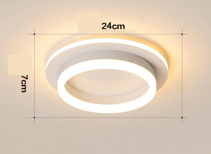 Moderne gull LED taklamper Luvikno