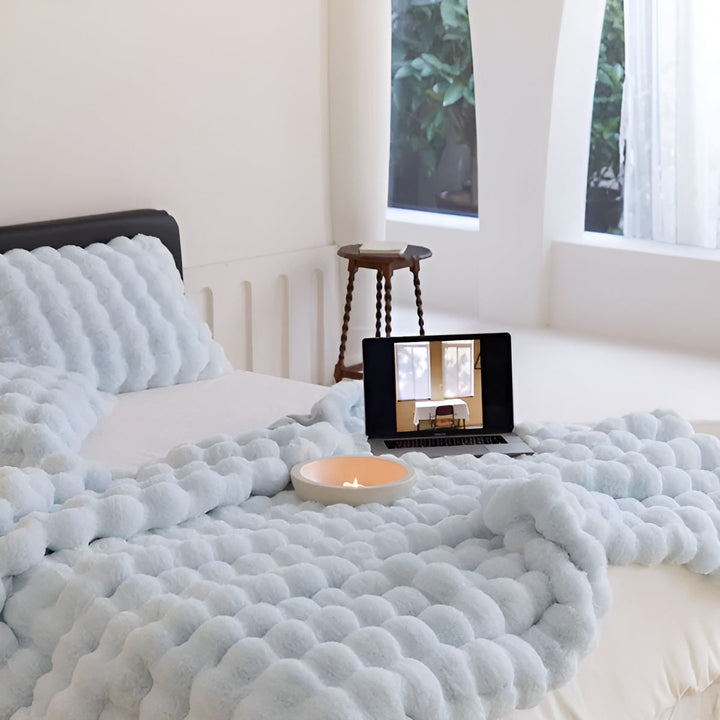 Fleece og fleece-teppe – Ekstra myk & varm | Perfekt for sofa og soverom | Luvikno