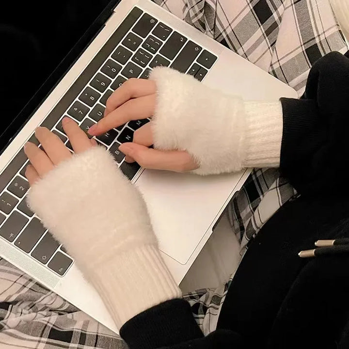 Unisex Fleece Fingerless Gloves – Varme, Myke og Funksjonelle | Luvikno