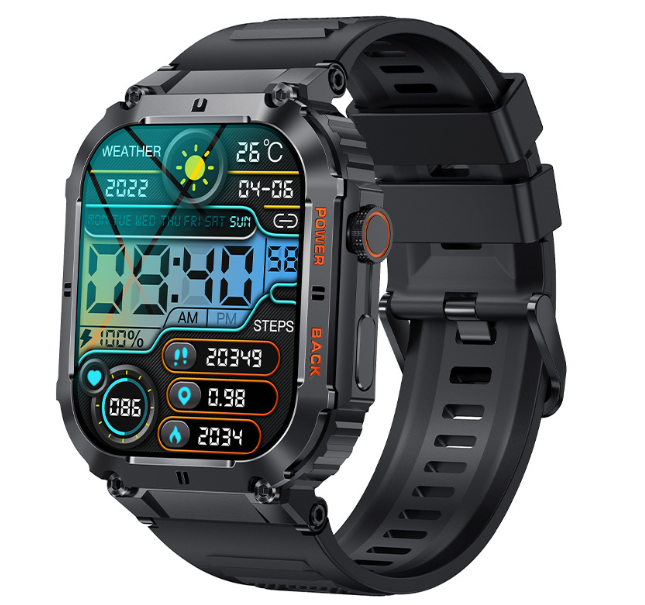Slitesterk Smartwatch – Vanntett beskyttelse med militærgrad holdbarhet Luvikno