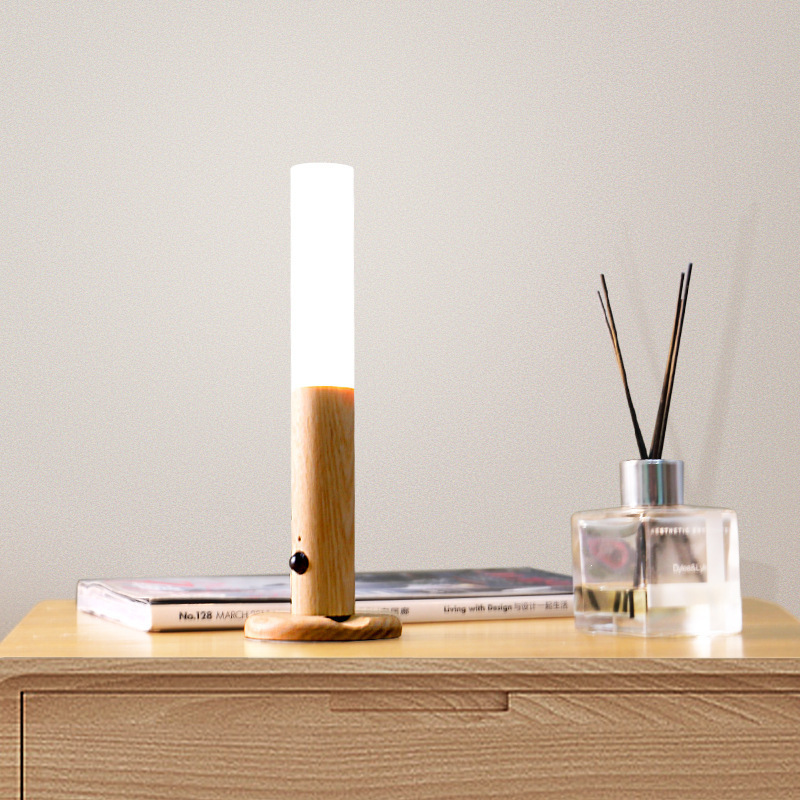 Vegglampe LED Bevegelsessensor Trelampe Luvikno