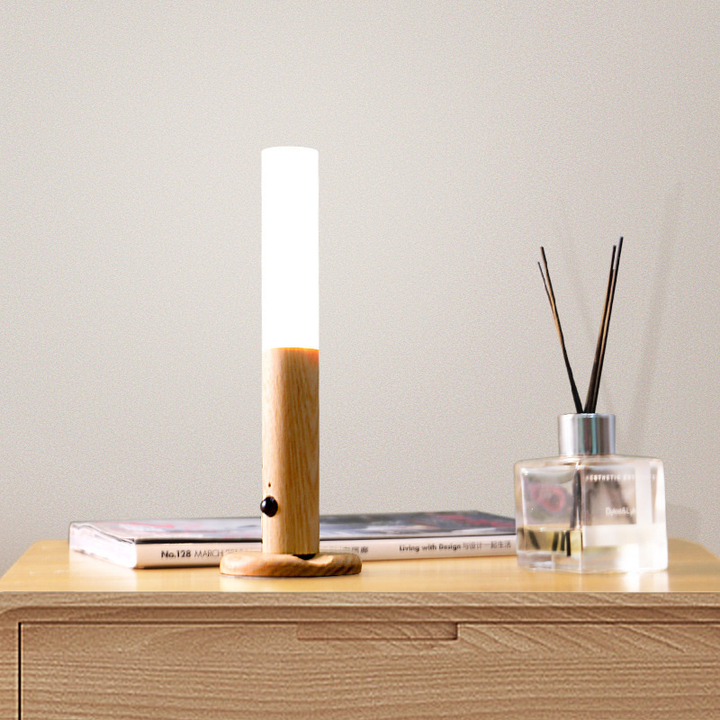 Vegglampe LED Bevegelsessensor Trelampe Luvikno
