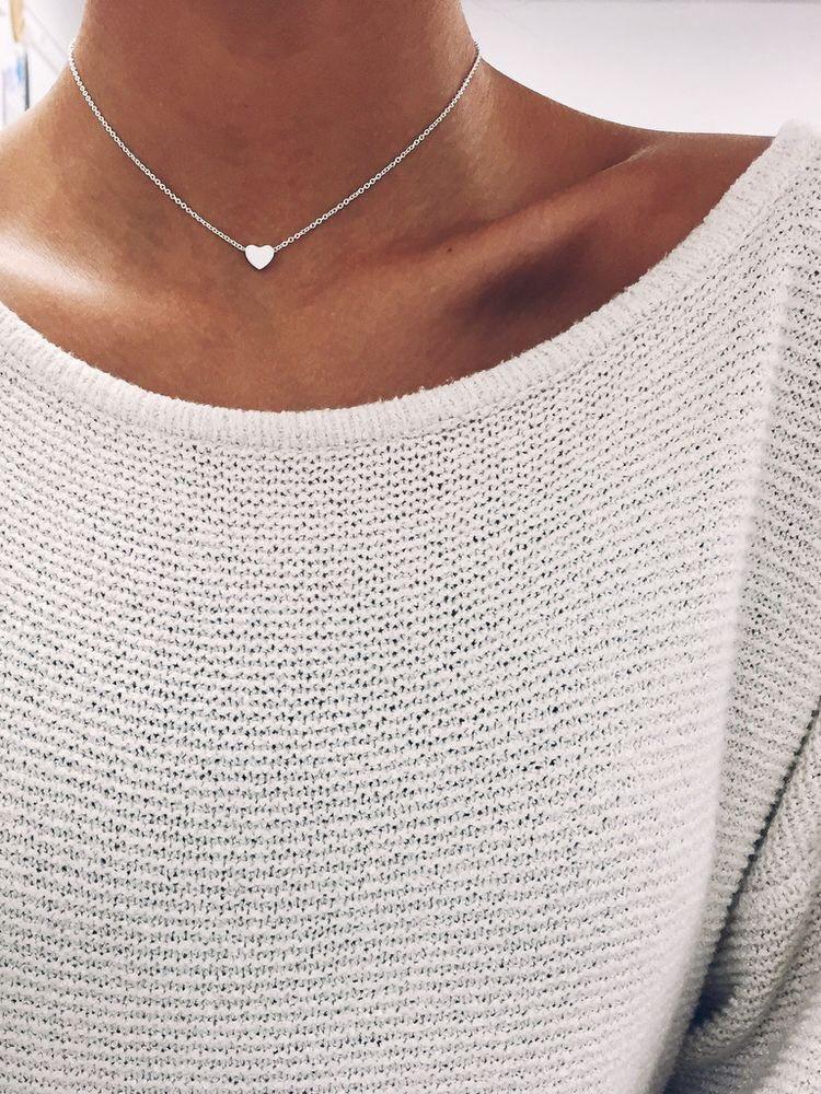 Simple Heart Choker | Luvikno