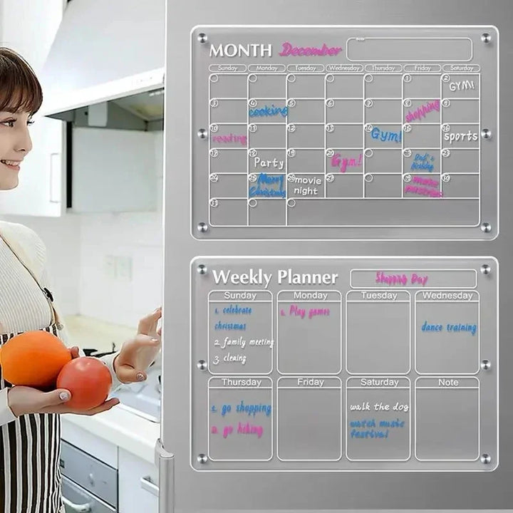 Luvikno | Calendly™ - Akryll Magnetisk Kalender Tavle
