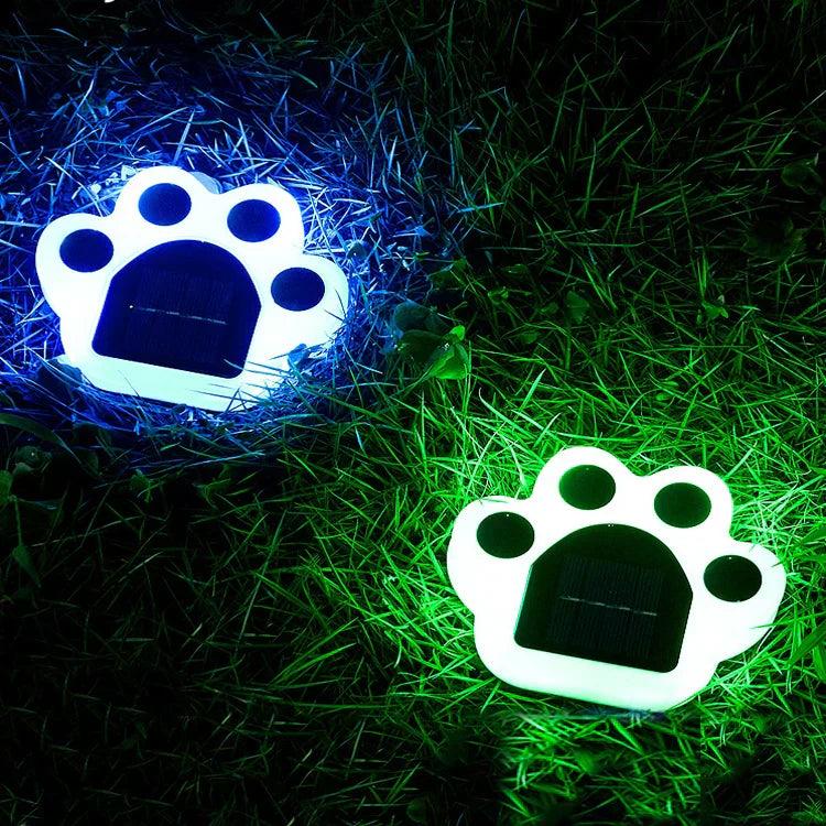 Trådløst Solenergi Poteavtrykk Hagebelysning - PawsGlow | Luvikno