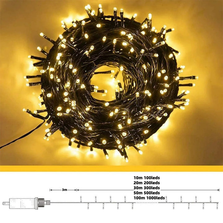 Christmas Delight - Magiske LED Gardin Lys for Utendørs Luvikno