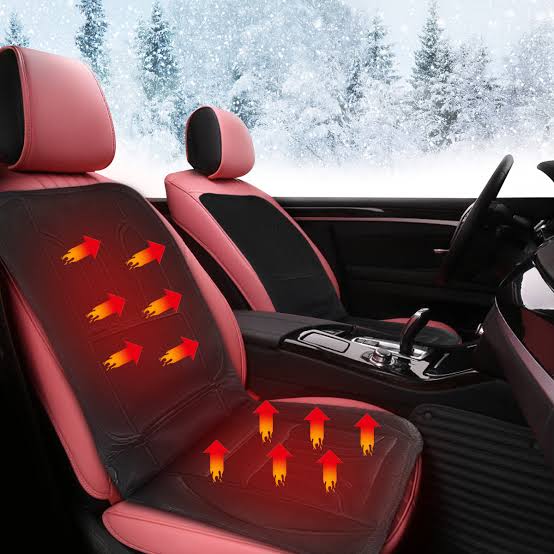 Luvikno | HeatRide Oppvarmet Bilsittepute – 12V Minne Skum Sitte- og Ryggvarme