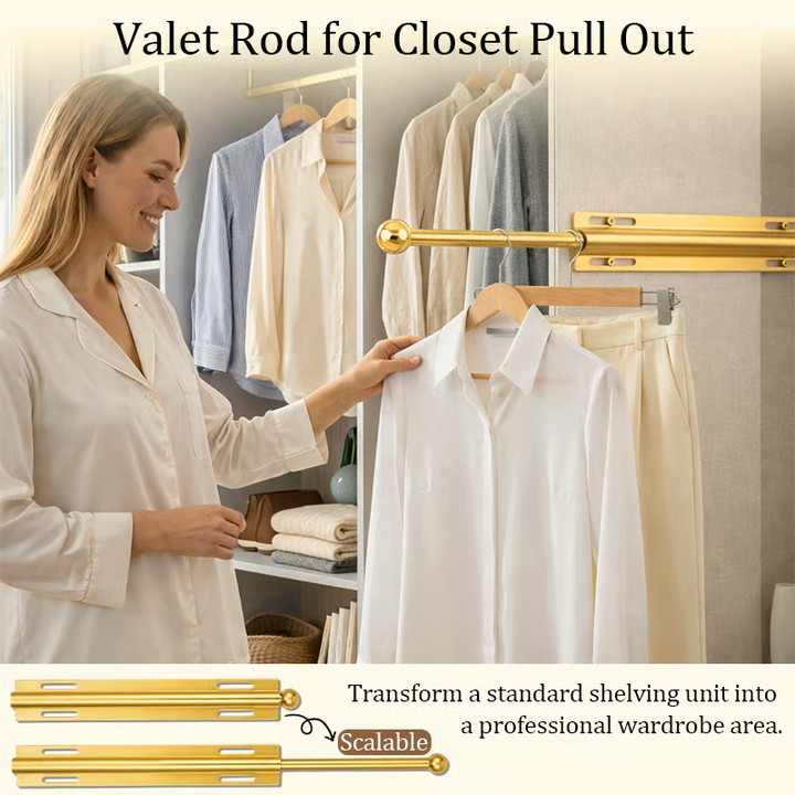 LuxHanger Valet Stang System for Garderoben | Luvikno