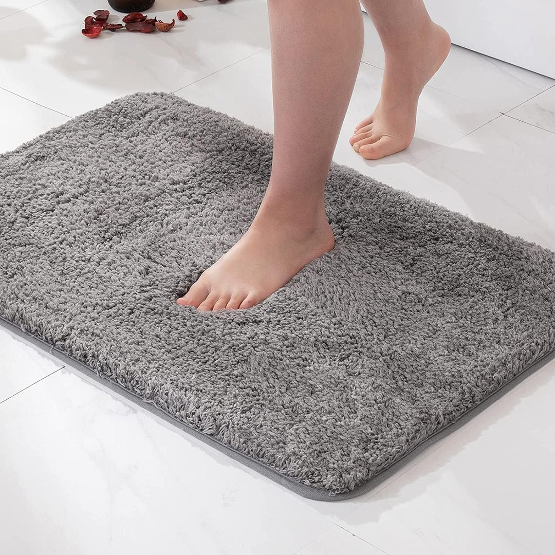 Luvikno | Antiskli Bade Mat Hurtigtørkende Mikrofiber 50 x 80 cm Luksus Komfort Sikkerhet