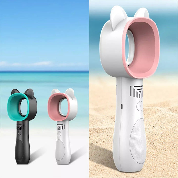 Moderne Oppladbar Mini Katt Bladeless Vifte | Luvikno