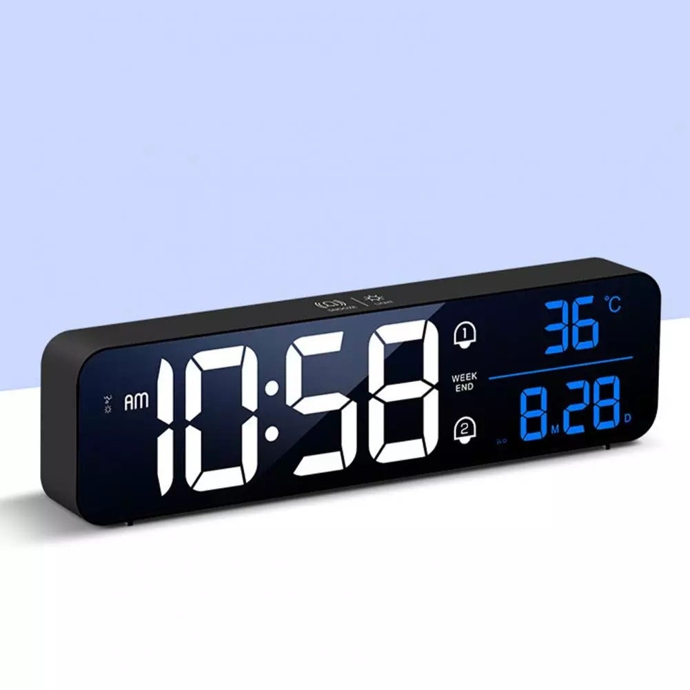 Smart Digital LED Musikk Alarm Temperatur Klokke | Luvikno