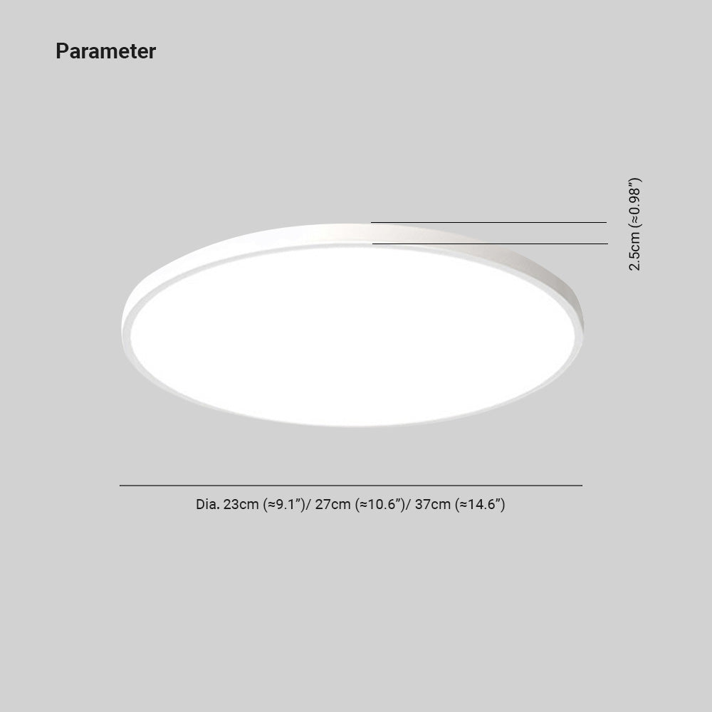 Takbelysning Moderne LED Rund Metallarmatur Luvikno