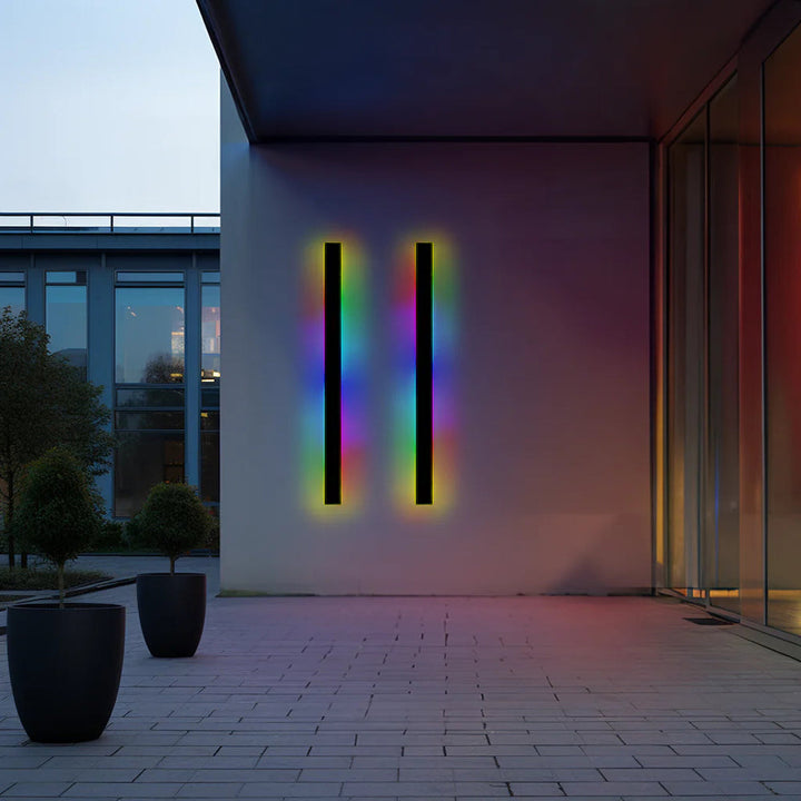 Zenith - Tight LED Vegglamper Svart Metall for Innendørs og Utendørs, Moderne Design for Hage og Hall | Luvikno