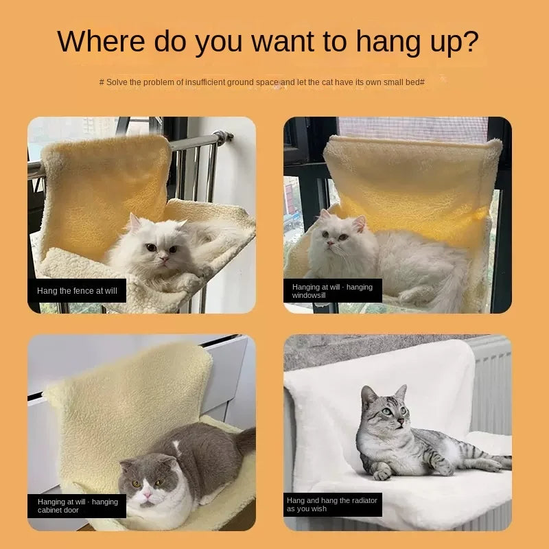 Fluffy Cat Hammock Luvikno