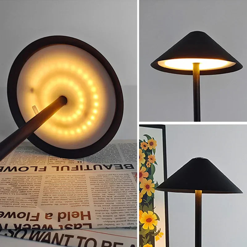 Luvikno | Elegant Trådløs Skrivebordlampe med Justerbart Lys og Luksuriøs Design