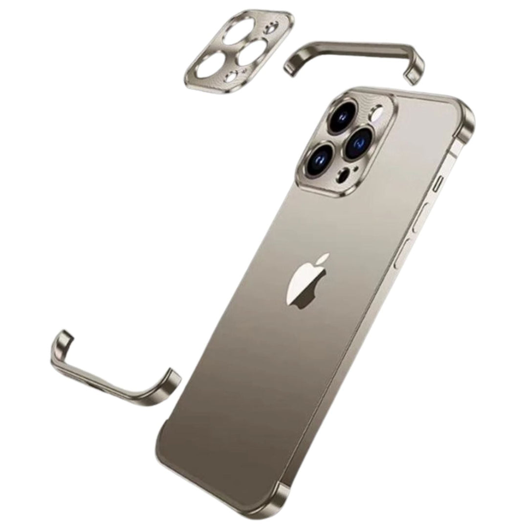 Ultra-Tynn Metall Telefonveske | Slank og Stødig | Støtsikker Beskyttelse for iPhone og Android | Luvikno
