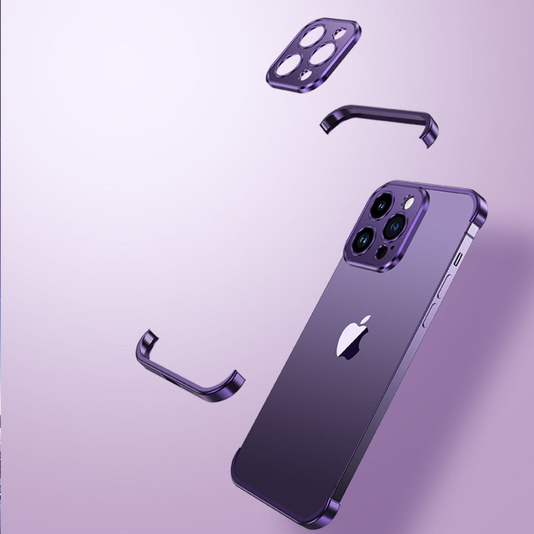 Ultra-Tynn Metall Telefonveske | Slank og Stødig | Støtsikker Beskyttelse for iPhone og Android | Luvikno