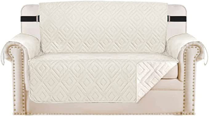 Quilted Sofa Cover Pet Protector Throw Waterproof Sofa Slip Covers 1/2/3 Settee Luvikno