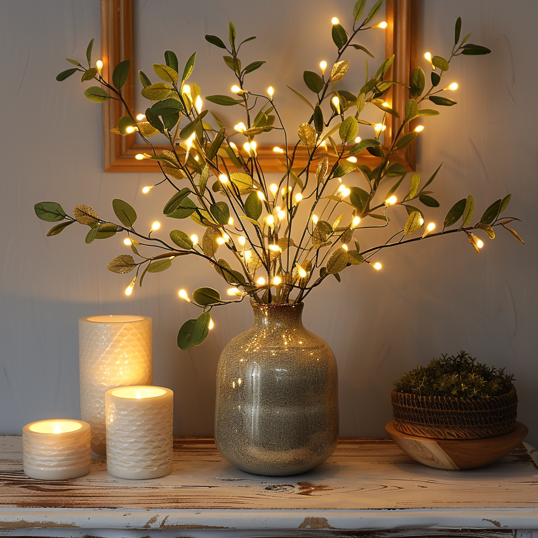 Luvikno | LumiVista Magisk Olivengren Lyslenke - 70 cm Eleganse