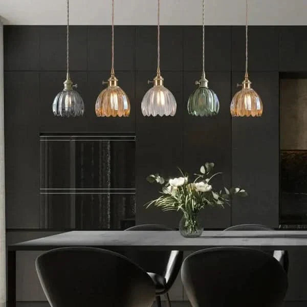Luvikno | Glass Flower Pendant Light – Japansk stil