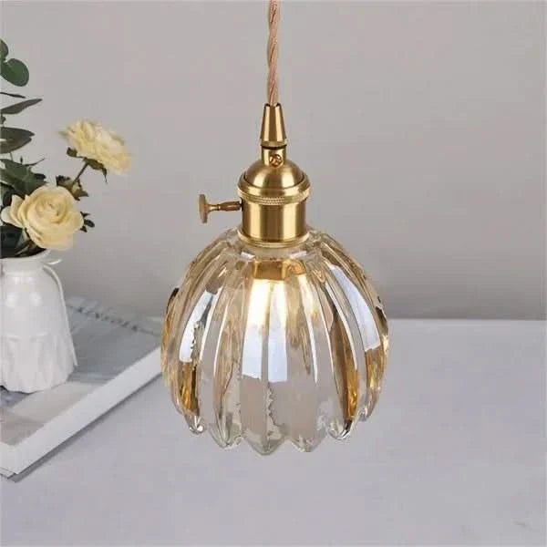 Luvikno | Glass Flower Pendant Light – Japansk stil