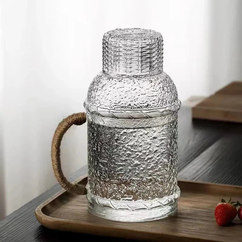 Japansk stil forsterket glass vannkanne husholdningsvannkanne | Luvikno