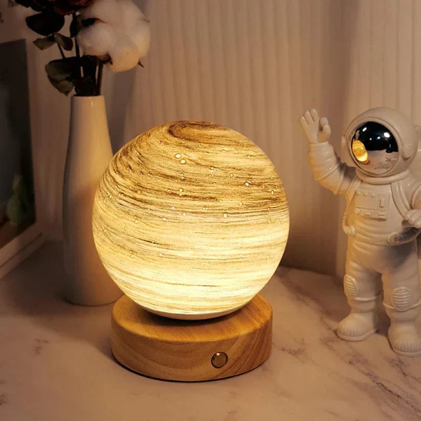 Luvikno | LuminaGlow Månelampe - Magisk Ambient Belysning med Justerbart Lys
