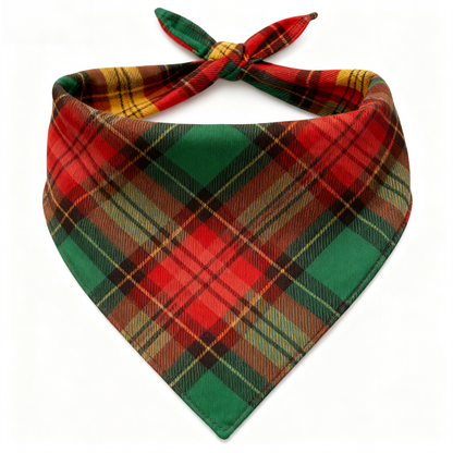 Luvik | Lomaperheen vihreä ruudullinen joulupukumalli