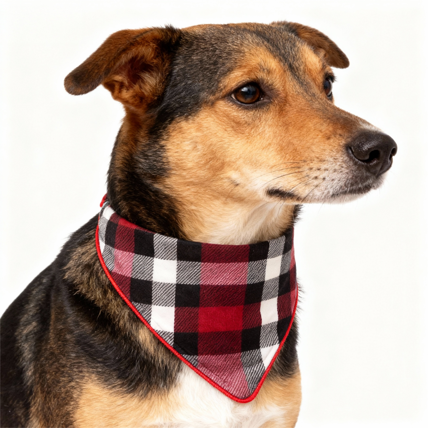 Luvik | Perhe Joulupunainen ja Valkoinen Ruudullinen Napillinen Pyjama Setti