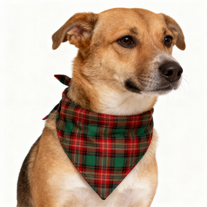 Luvik | Lomaperheen vihreä ruudullinen joulupukumalli