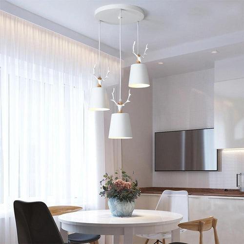 Luvikno | ForestGlow Pendel - Elegant LED pendellampe med gevirdesign