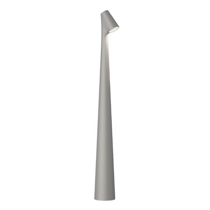 Luvikno | Skulpturell Bordlampe Trådløs LED Lampe Solid Aluminiums 10000mAh Batteri 3-Nivå Dimming CRI 90 USB-C Ladekontakt Varm Hvit 2700K