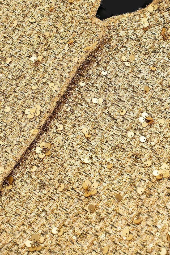 Luvik | Kaulukset Metalliset Pailleteilla Takki