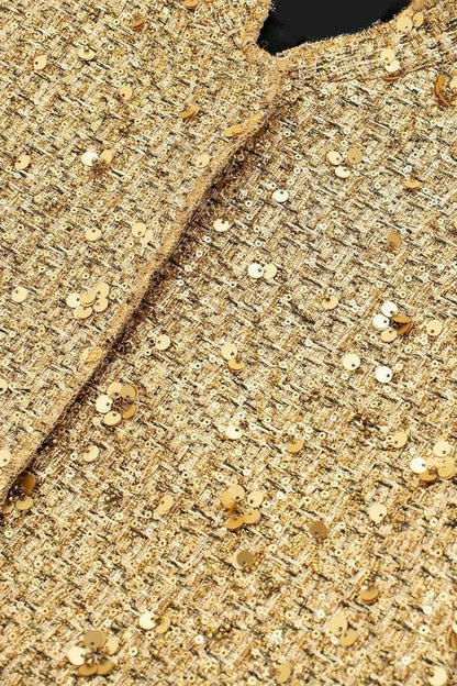 Luvik | Kaulukset Metalliset Pailleteilla Takki