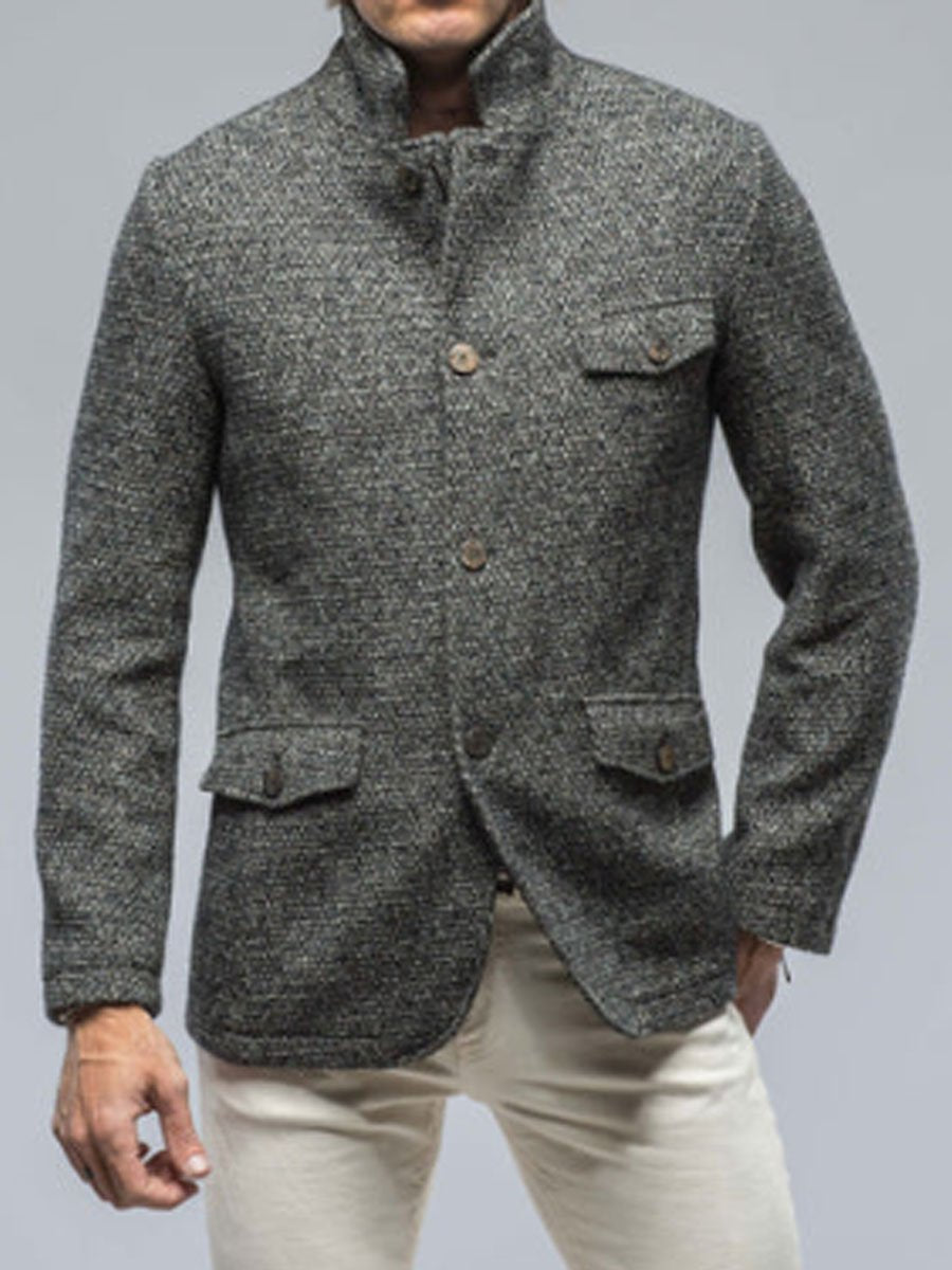 Luvik | Tasku Retro Vapaa-ajan Blazer vetoketjulla - Tyylikäs Mukavuus