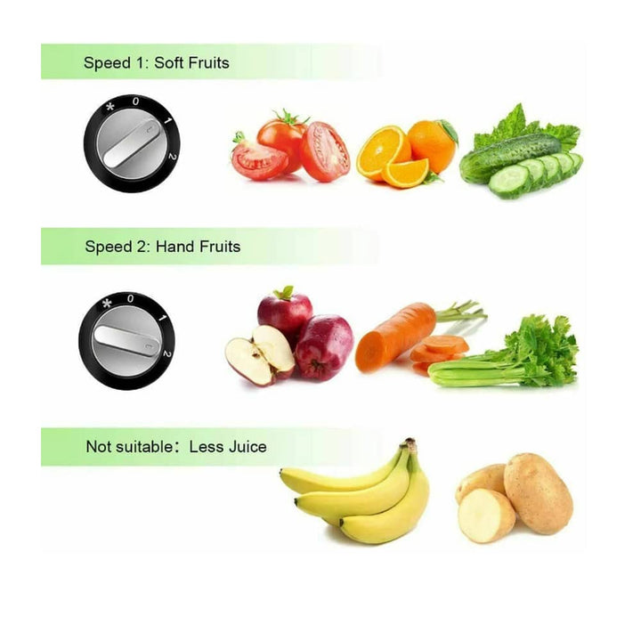 Juicer med kanne 800W (1,25 liter pulpcontainer) | Luvikno