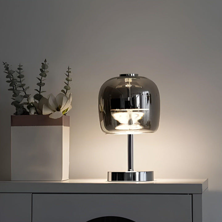 Bærbar - Elegant bordlampe laget av speilglass Luvikno