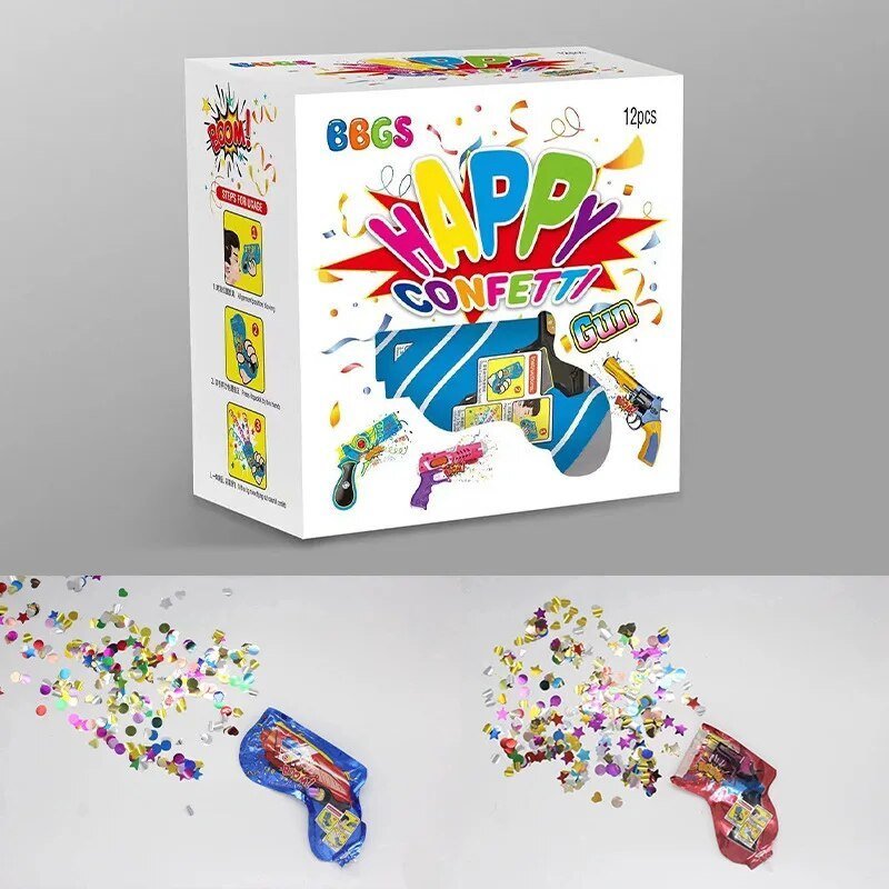 Luvikno | PartyPop Blaster - Sofortkonfetti - Portabel festmagiske!
