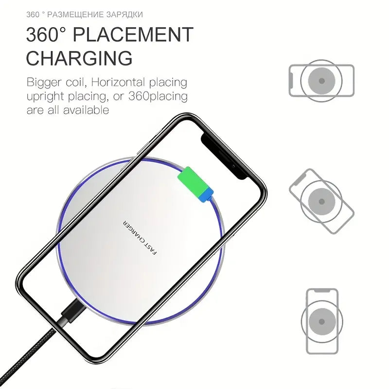 Luvikno | 30W WIRELESS FAST CHARGER FOR IPHONE & OTHER DEVICES | INDUCTION CHARGER