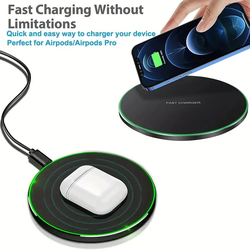 Luvikno | 30W WIRELESS FAST CHARGER FOR IPHONE & OTHER DEVICES | INDUCTION CHARGER