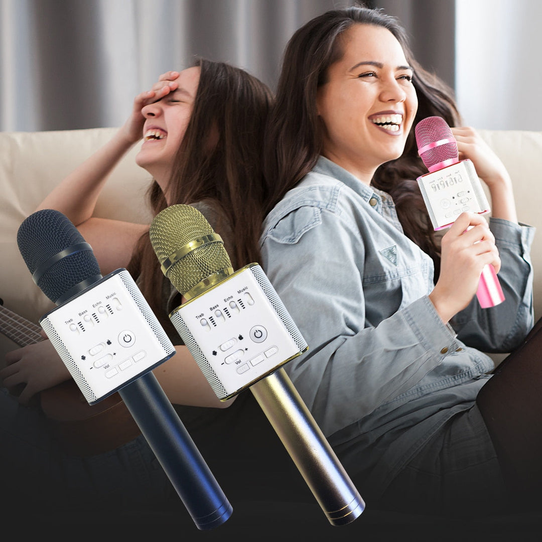 Karaoke Mikrofonn Bluetooth med Høyttaler | Luvikno
